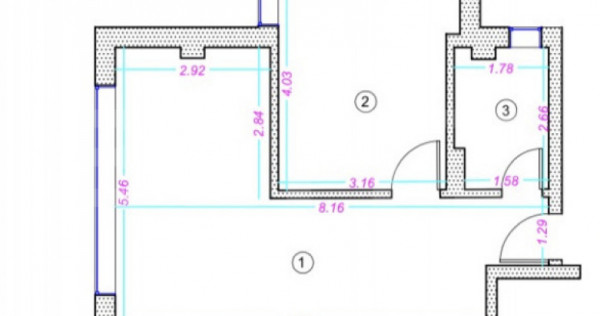 Apartament 2 camere, 44 mp, finisat, zona Donath