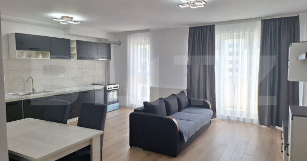 Apartament 2 camere, 55 mp, complet mobilat si utilat, zona