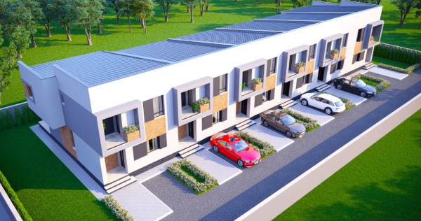 Casă modernă tip &icirc;nșiruită,3 cam,2 bai 108 mp utili, 2P, Pantelimon