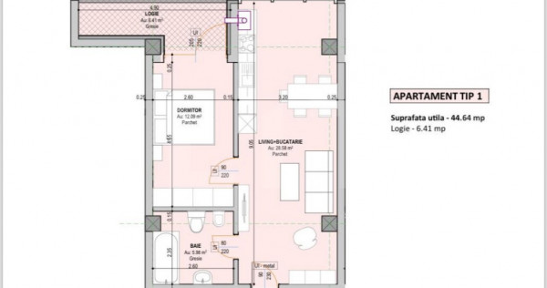 Apartament 2 camere, 51 mp utili, etaj intermediar, London R