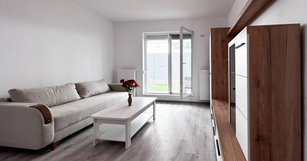 Apartament 2 camere, parter, curte privată 60 mp, bloc 2023