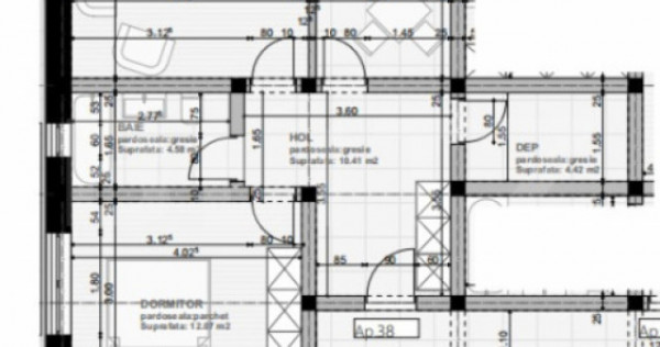 Apartament 2 camere, 60 mp