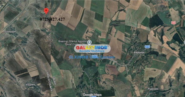 De teren agricol, extravilan in Loc. Balasesti, Jud. Galati