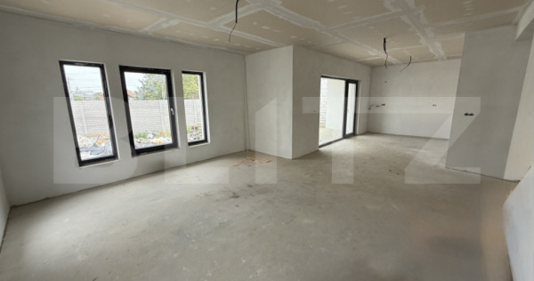 Casă semifinisată 4 camere, 105 mp, zona Odoreu