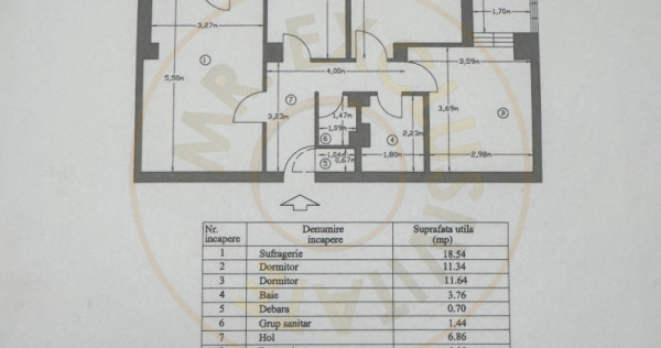 Apartament decomandat 3 camere Gavana