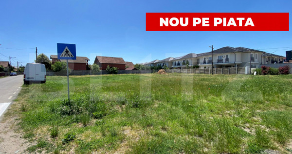 Teren intravilan 1700 mp, toate utilitatile, P+2E, dublu fro
