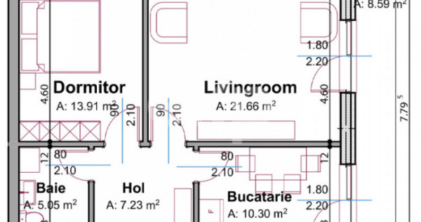 TVA inclus | Apartament 2 camere Pitesti | Zona Stadion