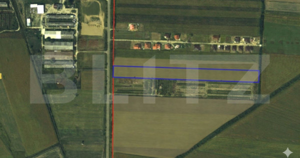 Teren extravilan de vanzare, 14560 mp, la intrare in Lazuri