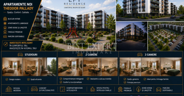2 Camere Modern| Finisaje Premium |10 min Metrou| avans 50%