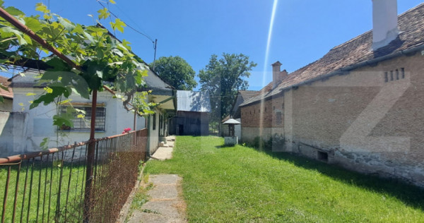 Proprietate cu potențial, casă + șură stejar și livadă