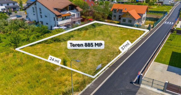 TEREN INTRAVILAN | 885 MP | GHIMBAV | VIEW POSTĂVARU | C...