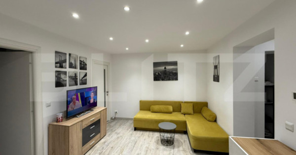 Apartament cu 3 camere, renovat, 52 mp, etaj 1, zona Hotel R