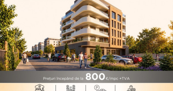 NEW! Apartamente de Tip Studio/Birou, 2 si 3 Camere - Mihai Eminescu
