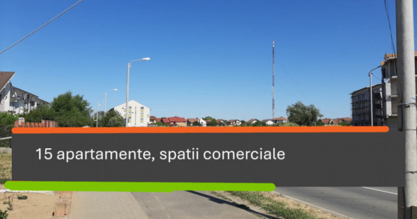 Teren intravilan locuinte colective si spatii comerciale - B