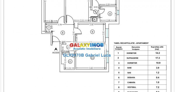 Comision 0% | Apartament 4 camere 82 mp | Decomandat | Podul