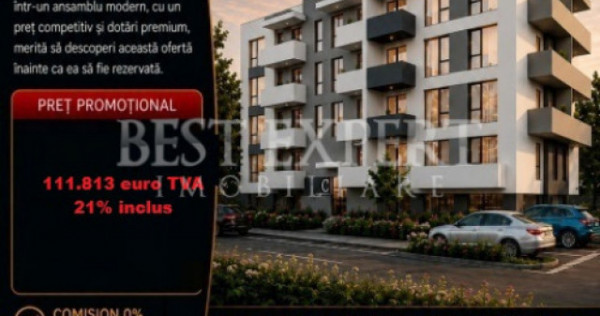 2 Camere Premium | Parcare Acoperită | Avans 50% | &Icirc;ncălz