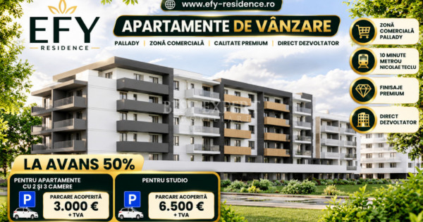 3 Camere Modern | Finisaje la Alegere | 10 Min. Metrou N. Te