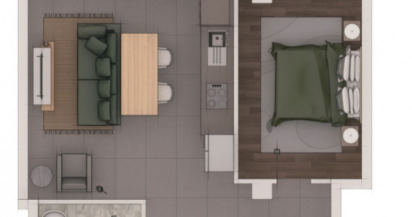 Apartament 2 camere 53,11mp ansamblu NZEB, zona Terra