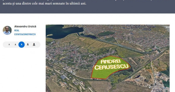 Teren intravilan 590 mp, construcții sau investitie - Se...