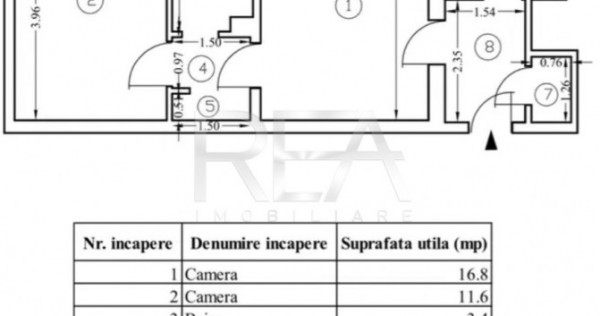 2 camere, 5/9, 50 mp, anvelopat-Gorjului