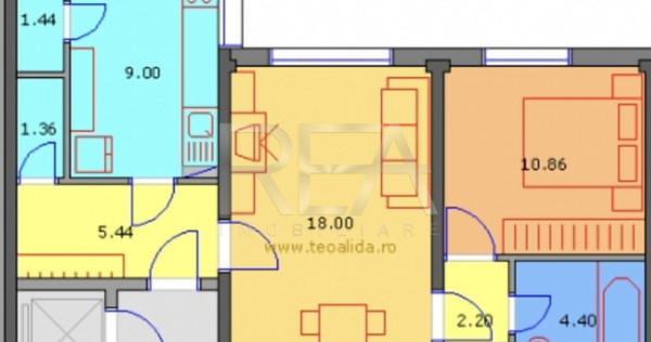 2 camere, P/10, 52mp, bloc 1981-Drumul Taberei