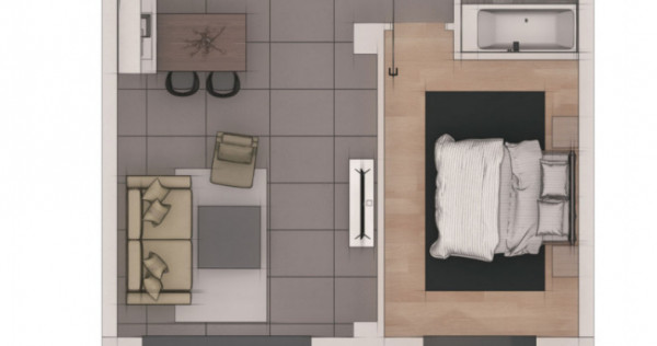 Apartament 2 camere, 50,42mp, ansamblu NZEB, zona Terra