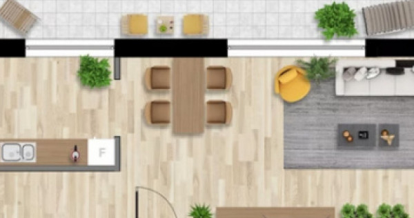 Apartament 3 CAM, SU 82.13MP, 1 TERASA, 2 BAI zona INTRE LAC