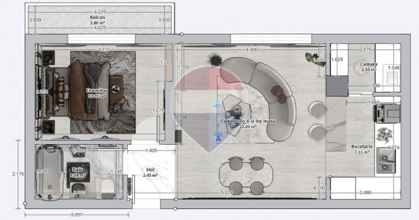 Apartament cu 2 camere de v&acirc;nzare &icirc;n Bragadiru / Prelungirea Ghencea