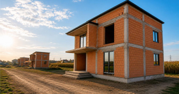 Casa individuala, intabulata, P 1, la rosu, teren 500 mp, Sa