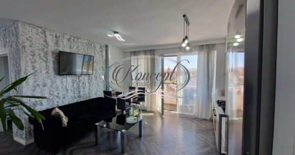Apartament 3 camere, mobilat si utilat, bloc nou in Apahida