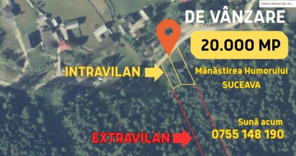 V&acirc;nd 2 hectare de teren in Bucovina, cu 1.060 mp intravilan