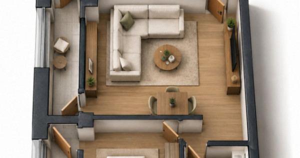 Apartament 2 camere , 47 mp utili Preajba 0% comision la cum