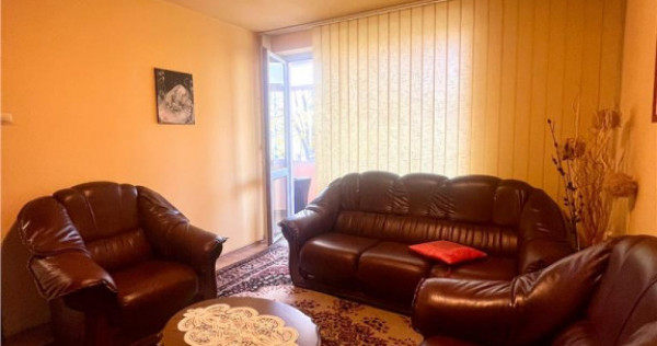 Apartament cu 3camere, etaj1, bloc de 4 nivele, langa Piata