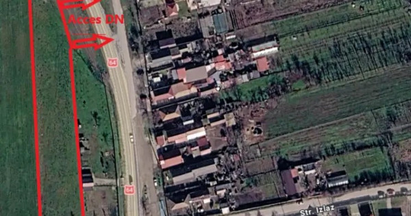 Teren 4445mp Ganeasa - Utilități la poartă - 12 min Slatina
