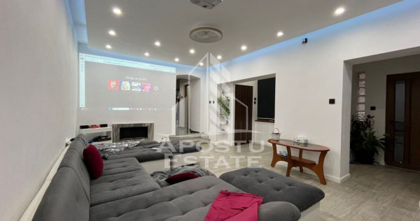 Casa individuala, 6 camere, 3 bai, garaj,acces auto, teren de 411