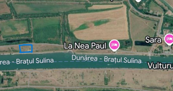 TEREN INTRAVILAN DELTA DUNARII , VULTURU-MALIUC,BRAT SULINA,