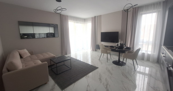 Apartament nou, 2 camere, 50 mp utili, etaj 1, mobilat si ut