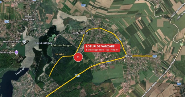 Teren de 500 mp, la marginea Pădurii Snagov