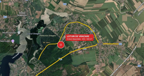 Teren de 500 mp, la marginea Pădurii Snagov
