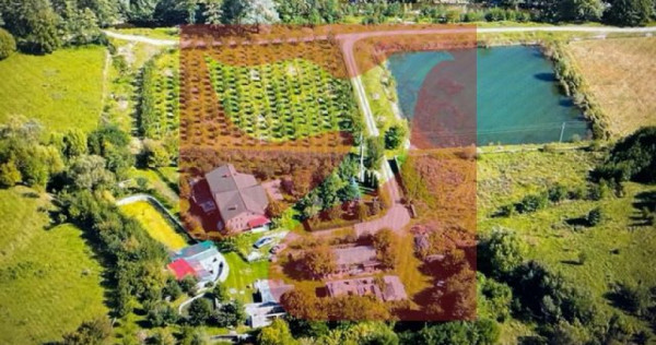 O proprietate de exceptie, 5 ha, lac, pastravarie, livada