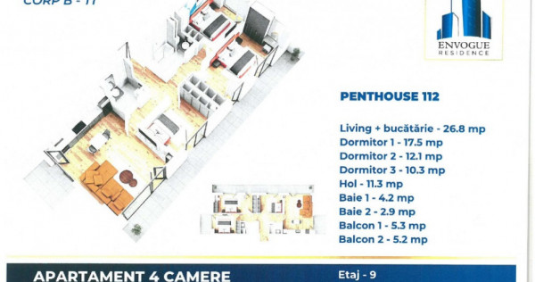 Iuliu Maniu, EnVogue Residence, 4 camere