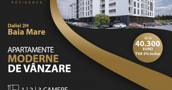 NEW! COMISION 0% - Apartamente 1, 2 si 3 camere - Daliei 2H