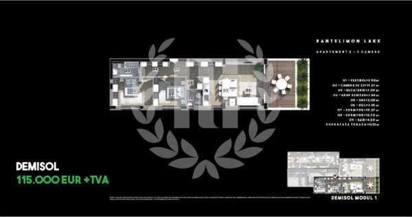 2 CAMERE VEDERE LAC PANTELIMON PARCARE + BOXĂ GRATIS