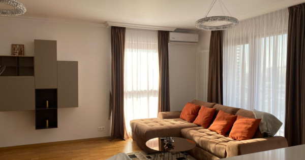 Apartament nou,110mp,mobilat,3 cam+boxa+parcare Romana Residence