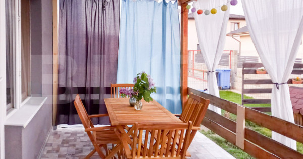 Casă individuală, finisată, 4 camere, 407 mp teren, Jucu