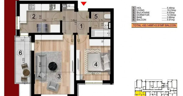 Apartament 2 Camere - Berceni - Metrou