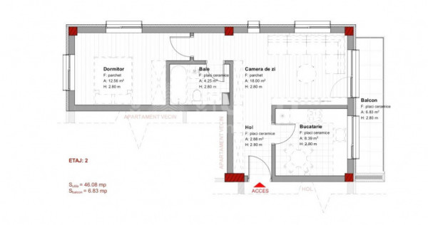 Proiect nou! Apartament 2 camere | Marasti | Zona strazii Da