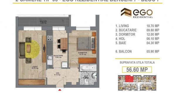 NOU 2 Camere - Langa Metrou - Berceni