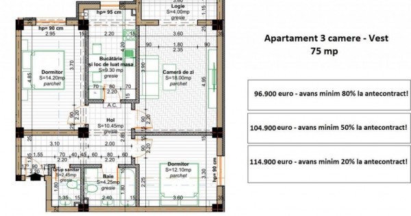 COMISION 0% ! 3 CAMERE BLOC NOU