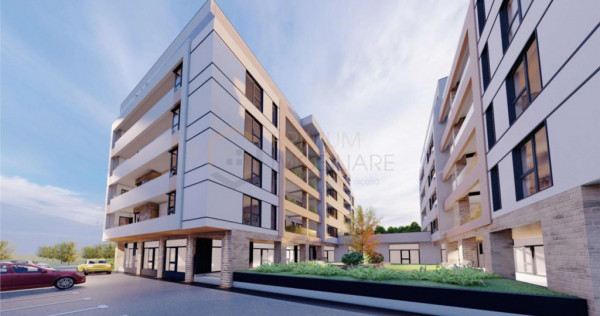 Penthouse modern cu 3 camere, terasa de 53 mp, la etaj retra